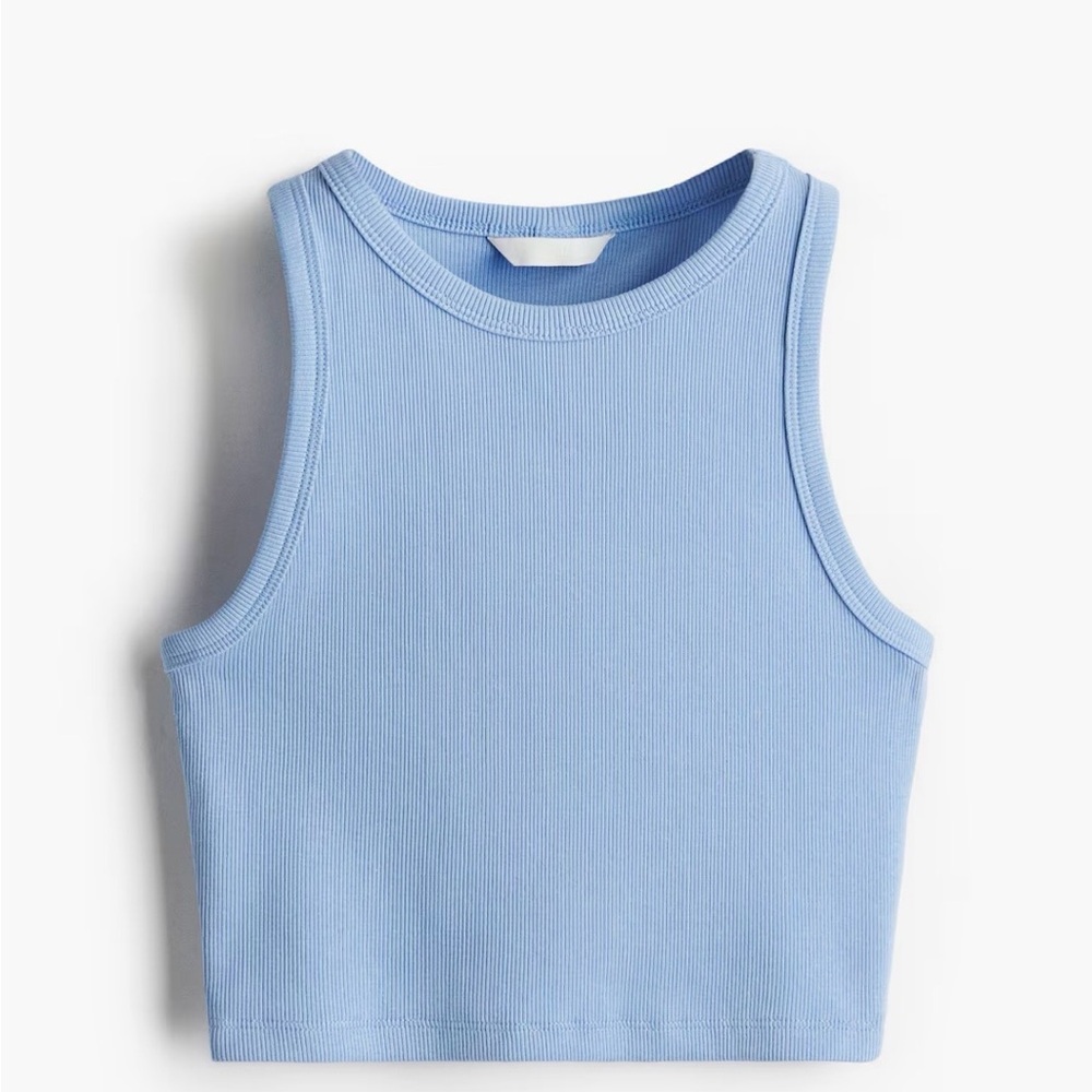 H&M Light Blue Crop Top